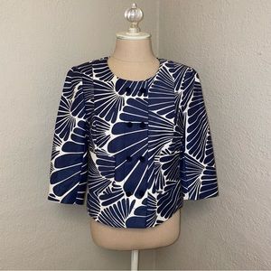 J. Crew (sample) Blue and White Blazer‎ Jacket